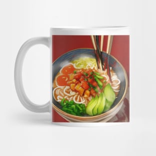 Chopsticks Vegetarian Ramen Noodles Mug